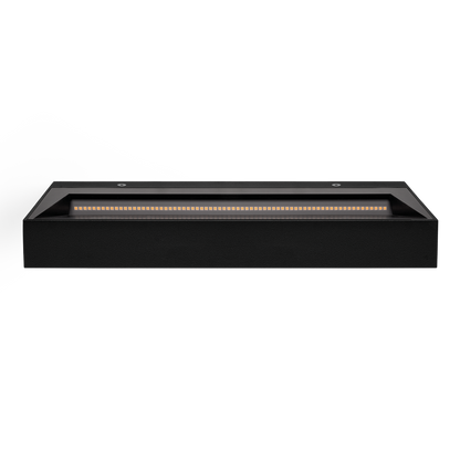 Wall Light Rec Asymmetric, Textured Black, 2700K, DALI / Push, 79° Beam Angle, 39.8W, IP20, CRI>90