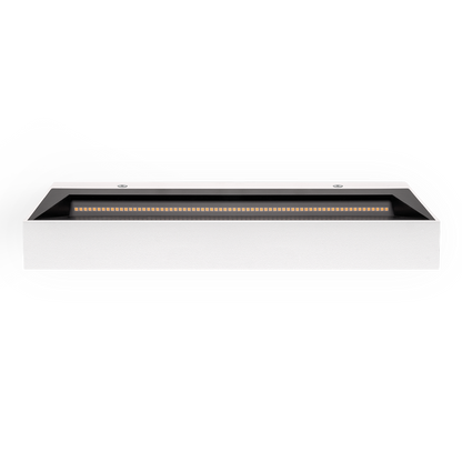 Wall Light Rec Asymmetric, Textured White, 2700K, Non-Dimmable, 79° Beam Angle, 39.8W, IP20, CRI>90