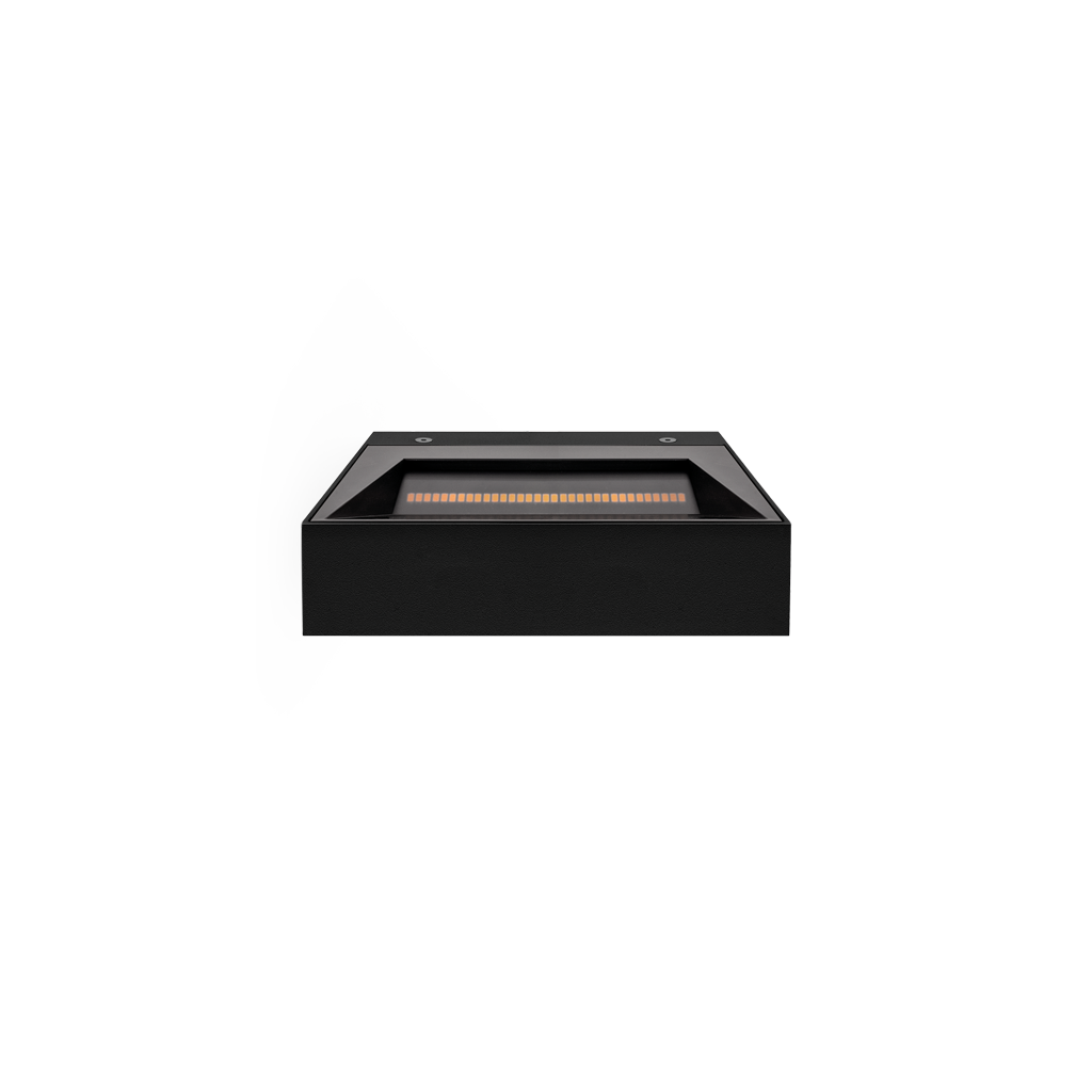 Wall Light Rec Asymmetric Mini, Textured Black, 2700K, DALI / Push, 79° Beam Angle, 18.7W, IP20, CRI>90