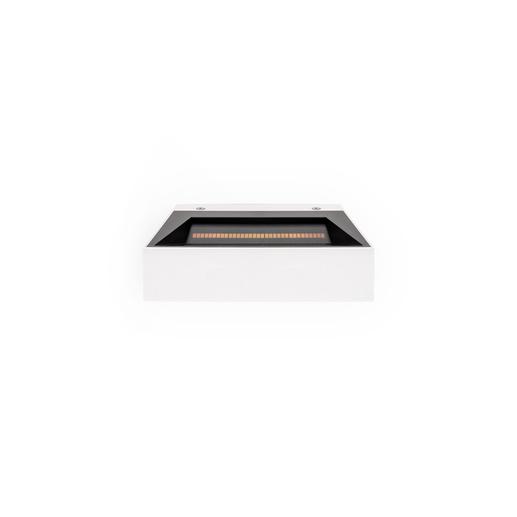 Wall Light Rec Asymmetric Mini, Textured White, 4000K, DALI / Push, 79° Beam Angle, 18.7W, IP20, CRI>90