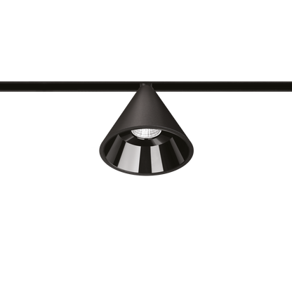 Track Spotlight Arkoslight Wiz 48V, Textured Black, 2700K, DALI, 38° Beam Angle, 12.4W, IP20, CRI>90
