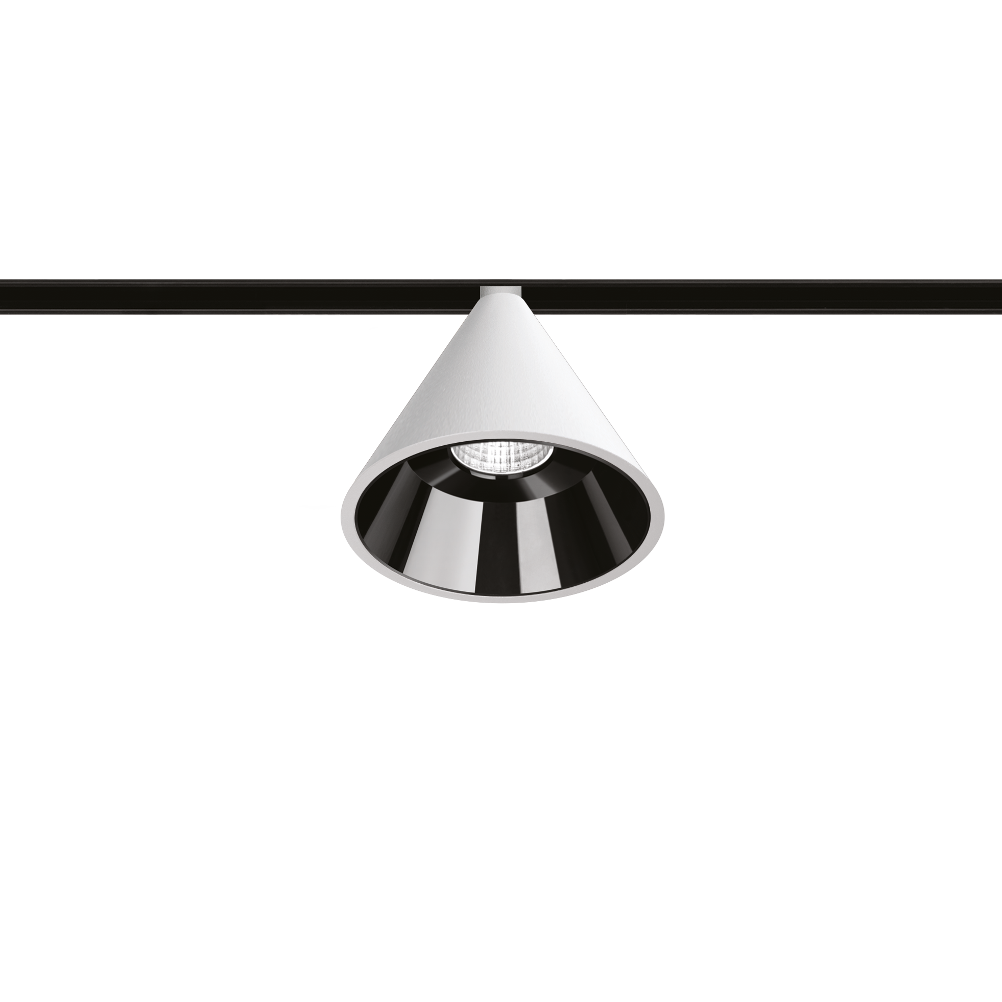 Spot Pentru Șină Arkoslight Wiz 48V, Alb Texturat, 2700K, Dali, Unghi 38°, 12,4W, Ip20, Cri>90