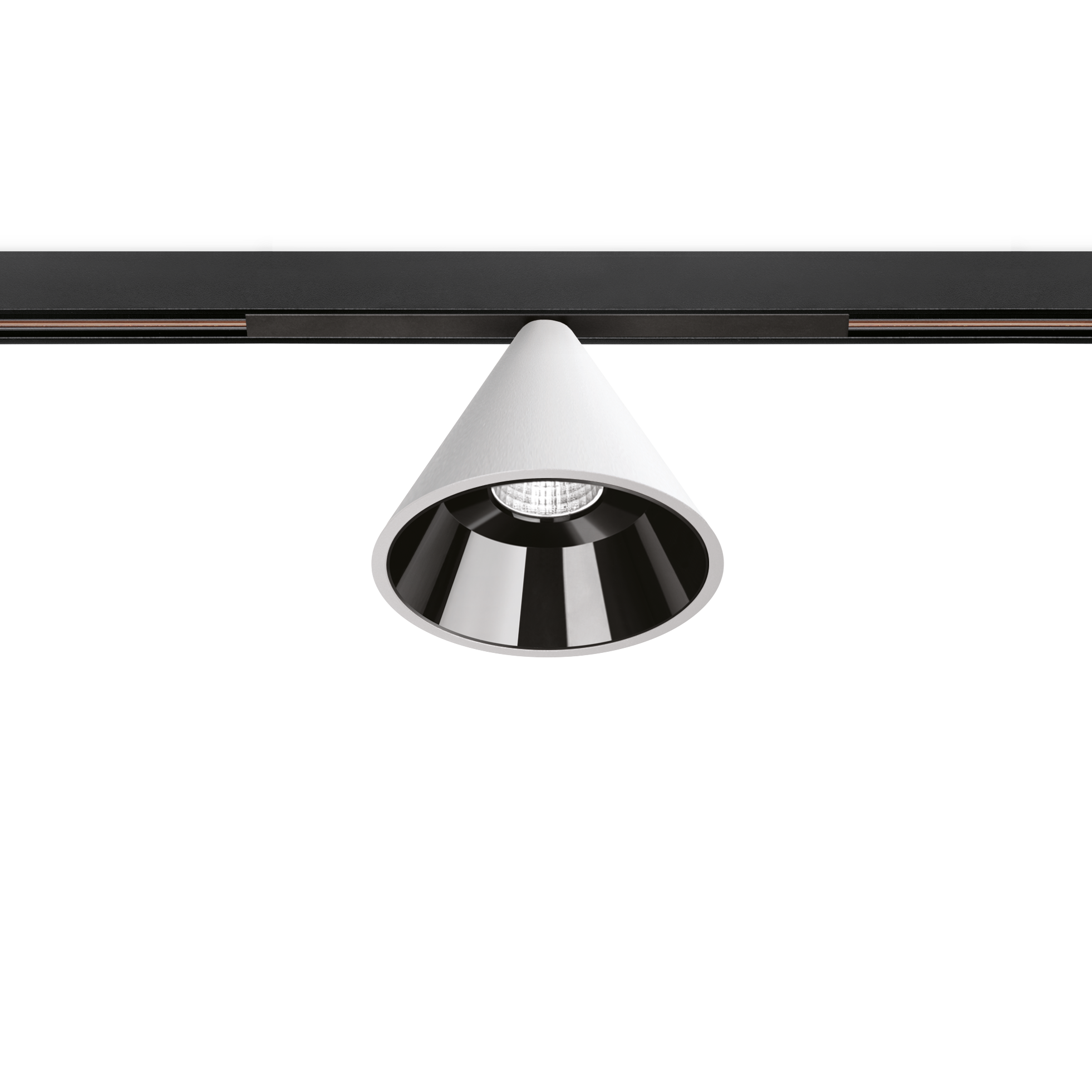 Track Spotlight Arkoslight Wiz 48V Short, Textured White, 3000K, DALI, 38° Beam Angle, 12.4W, IP20, CRI>90