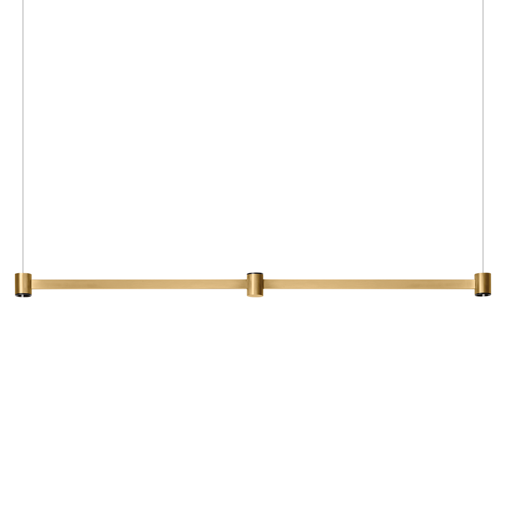 Pendant Art Direct & Indirect, Brushed Gold, 2700K, DALI, 38° Beam Angle, 6.3W, IP20, CRI>90, Max. 5 m