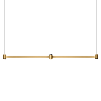 Pendant Art Direct & Indirect, Brushed Gold, 2700K, DALI, 38° Beam Angle, 6.3W, IP20, CRI>90, Max. 5 m