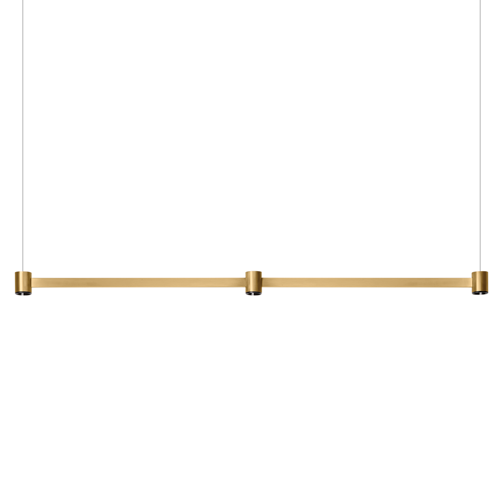 Pendant Art Modular 3, Brushed Gold, 2700K, Non-Dimmable, 38° Beam Angle, 6.3W, IP20, CRI>90, Max. 5 m