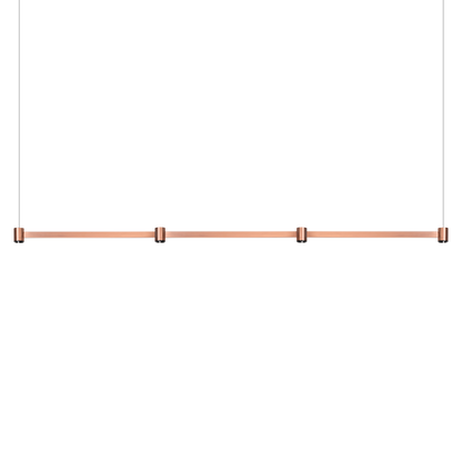 Pendul Art Modular 4, Cupru Periat, 3000K, Fără Dimare, Unghi 38°, 8,4W, Ip20, Cri>90, Max. 5 M