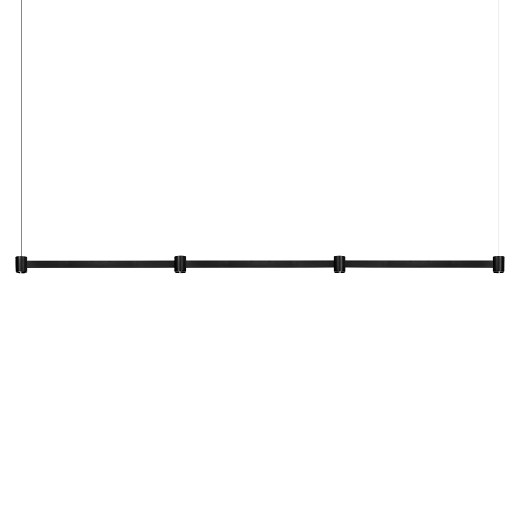Pendul Art Modular 4, Negru Texturat, 2700K, Dali, Unghi 38°, 8,4W, Ip20, Cri>90, Max. 5 M