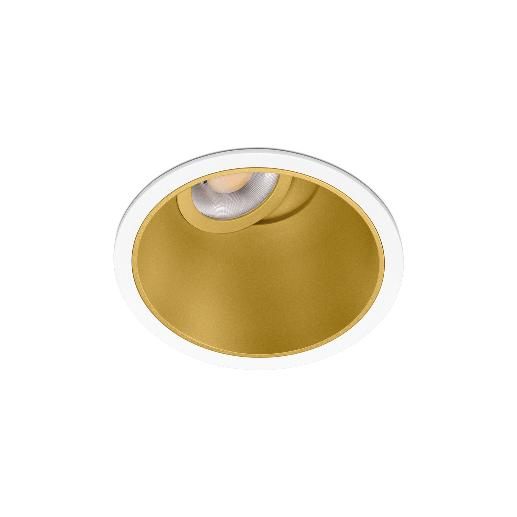 Spot Buddy Tilt, Alb-Auriu, 3500K, Fără Dimare / Dali, Unghi 29°, 4 / 6,6W, Ip54, Cri>90