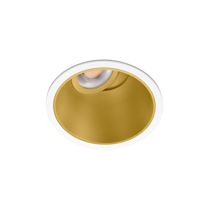 Spot Buddy Tilt, Alb-Auriu, 3500K, Fără Dimare / Dali, Unghi 29°, 4 / 6,6W, Ip54, Cri>90