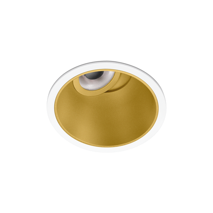 Spotlight Buddy Tilt Super Spot, White-Gold, 3500K, Non-Dimmable / DALI, 12° Beam Angle, 6W, IP54, CRI>90