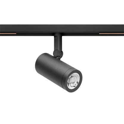 Spot Pentru Șină Arkoslight Coco 48V Short, Negru Texturat, 2700K, Dali, Unghi 48°, 8,7W, Ip20, Cri>90