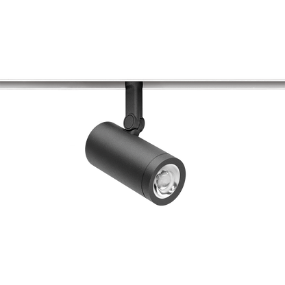 Spot Pentru Șină Arkoslight Coco 48V, Negru Texturat - Șină Albă, 3000K, Dali, Unghi 20°, 8,7W, Ip20, Cri>90