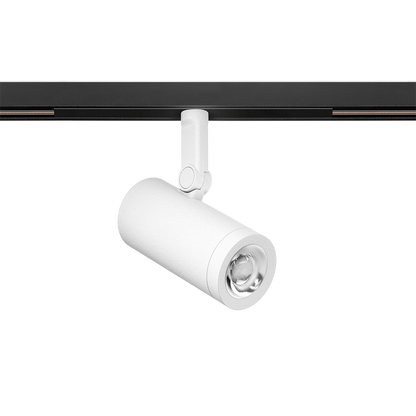 Spot Pentru Șină Arkoslight Coco 48V Short, Alb Texturat, 3500K, Dali, Unghi 48°, 8,7W, Ip20, Cri>90