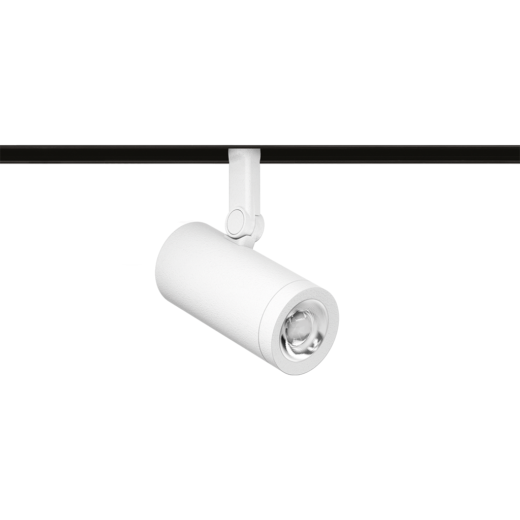 Spot Pentru Șină Arkoslight Coco 48V, Alb Texturat, 3500K, On Board, Unghi 20°, 8,7W, Ip20, Cri>90