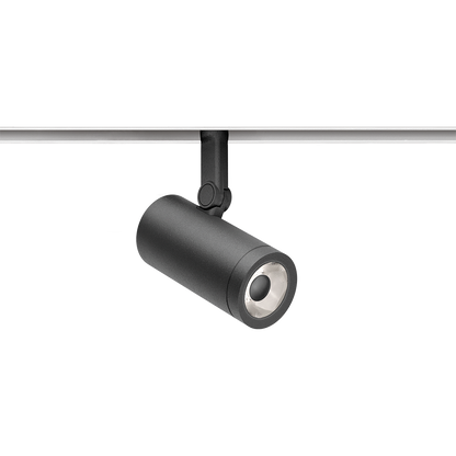 Spot Pentru Șină Arkoslight Coco 48V Super Spot, Negru Texturat - Șină Albă, 4000K, On Board, Unghi 12°, 6W, Ip20, Cri>90