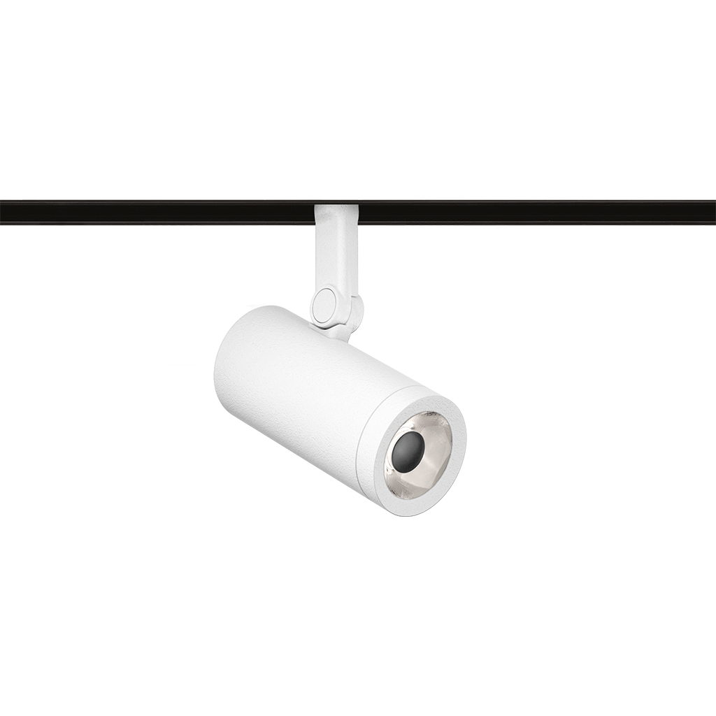 Track Spotlight Arkoslight Coco 48V Super Spot, Textured White, 3000K, DALI, 12° Beam Angle, 6W, IP20, CRI>90
