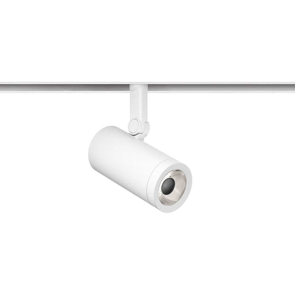 Spot Pentru Șină Arkoslight Coco 48V Super Spot, Alb Texturat - Șină Albă, 3500K, Dali, Unghi 12°, 6W, Ip20, Cri>90