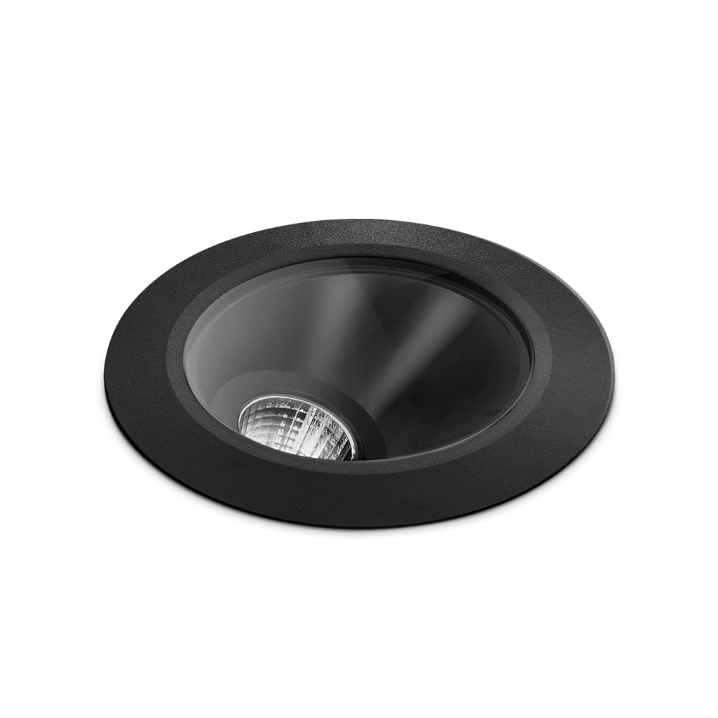 Spot Încastrat In Pardoseală Dark M Asymm, Negru, 3000K, Dali - Push / Wifi, Unghi 38°, 10,5W, Ip67, Cri>90