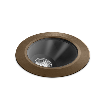 Floor Recessed Spotlight Dark M Asymm, Textured Oxidon, 4000K, DALI - Push / WIFI, 38° Beam Angle, 10.5W, IP67, CRI>90