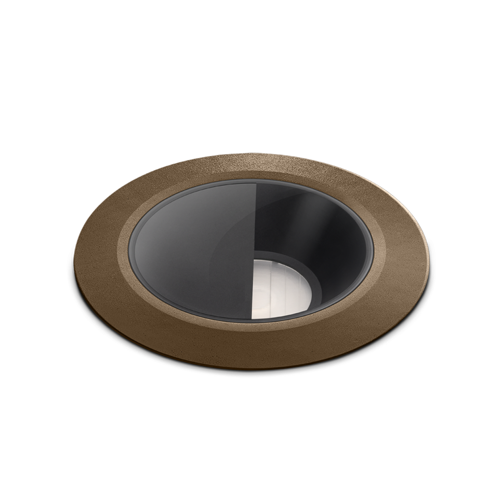 Floor Recessed Spotlight Dark M Wall Washer, Textured Oxidon, 3000K, DALI - Push / WIFI, Beam Angle, 10.5W, IP67, CRI>90