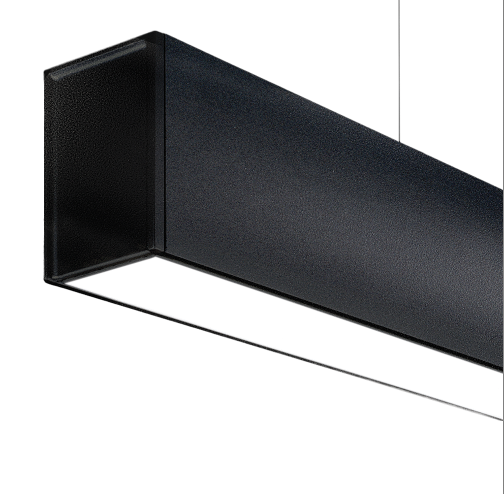 Pendul Fifty+ Suspension, Negru Texturat, 3000K, Push, Unghi 104°, 46,2W, Ip20, Cri>90, Max. 2 M
