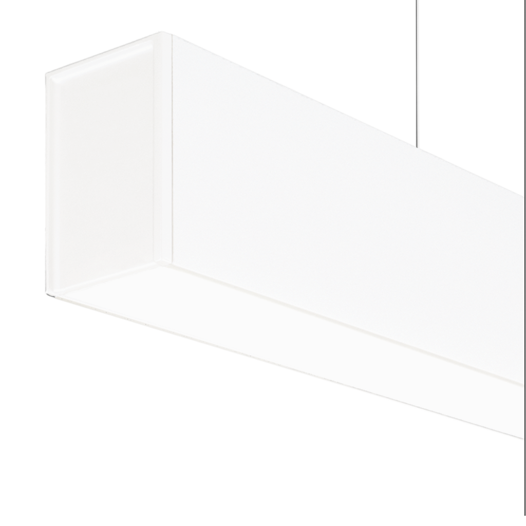 Pendant Fifty+ Ho Suspension, Textured White, 3000K, Non-Dimmable, 104° Beam Angle, 47.2W, IP20, CRI>90, Max. 2 m