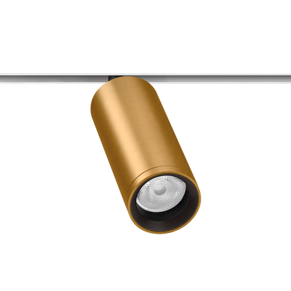 Spot Pentru Șină Arkoslight Fit 50 48V, Auriu - Șină Albă, 2700K, Dali, Unghi 14°, 12W, Ip20, Cri>90