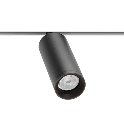 Track Spotlight Arkoslight Fit 50 48V, Textured Black - White Track, 3500K, DALI, 50° Beam Angle, 12W, IP20, CRI>90