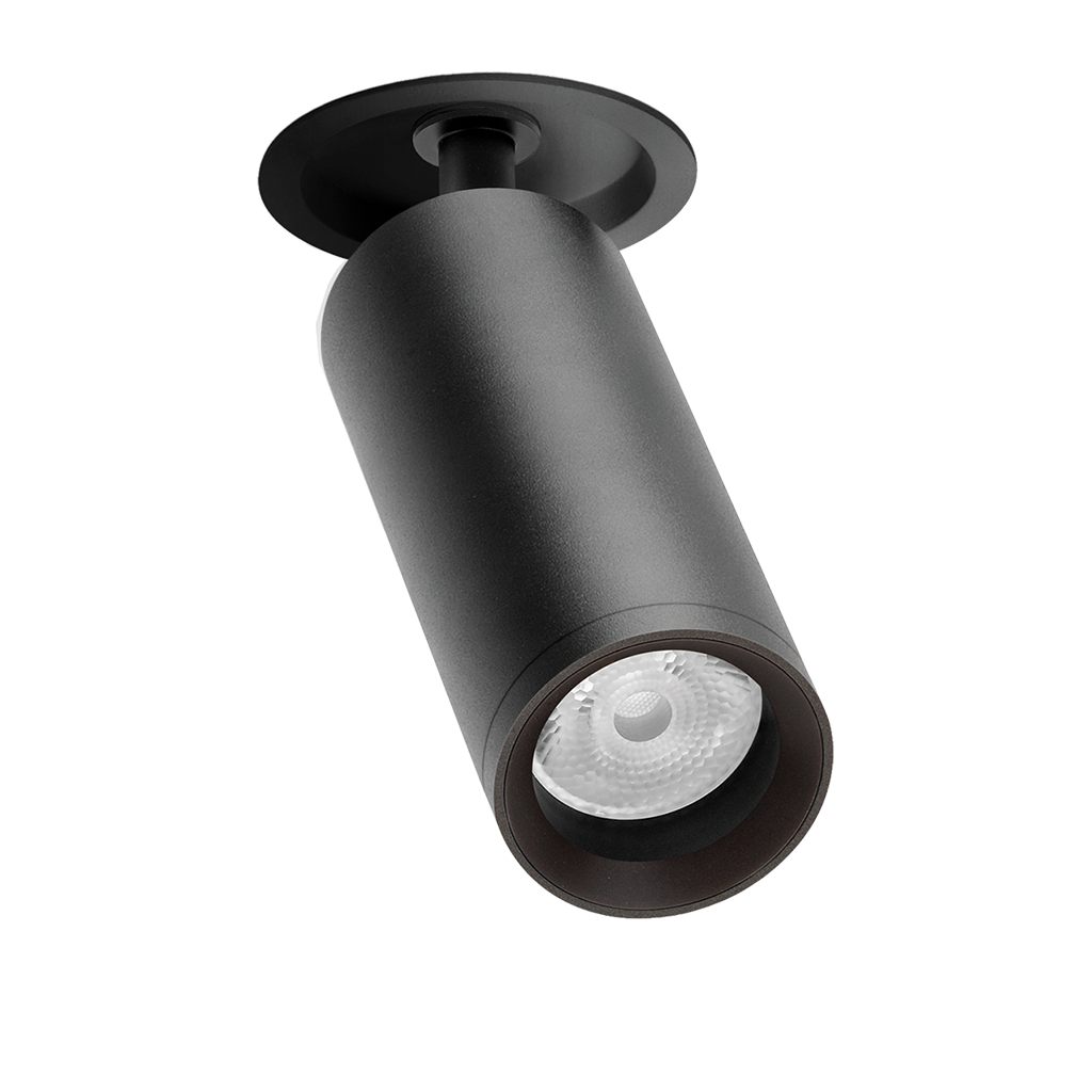 Spotlight Fit 50 Recessed, Textured Black, 3000K, Non-Dimmable, 50° Beam Angle, 12W, IP20, CRI>90