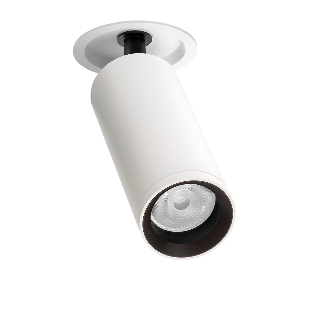 Spotlight Fit 50 Recessed, Textured White, 3000K, Non-Dimmable, 50° Beam Angle, 12W, IP20, CRI>90
