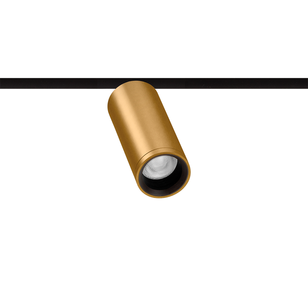 Spot Pentru Șină Arkoslight Fit 35 48V, Auriu, 2700K, Dali, Unghi 29°, 5,5W, Ip20, Cri>90