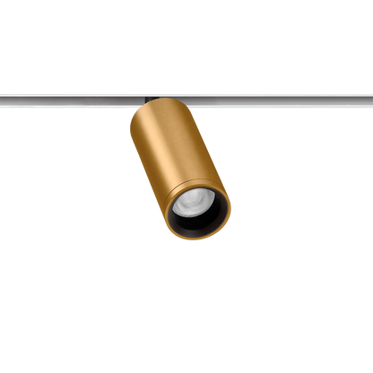 Spot Pentru Șină Arkoslight Fit 35 48V, Auriu - Șină Albă, 2700K, Dali, Unghi 20°, 5,5W, Ip20, Cri>90