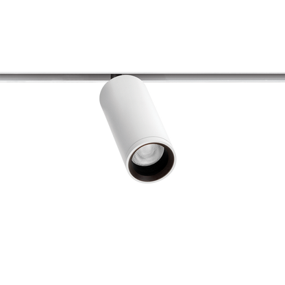 Spot Pentru Șină Arkoslight Fit 35 48V, Alb Texturat - Șină Albă, 4000K, Dali, Unghi 29°, 5,5W, Ip20, Cri>90