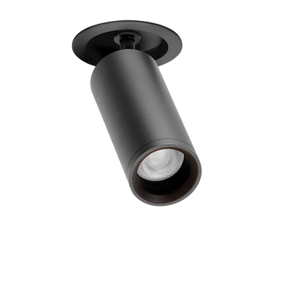 Spot Fit 35 Incastrat, Negru Texturat, 2700K, Dali, Unghi 36°, 5,5W, Ip20, Cri>90