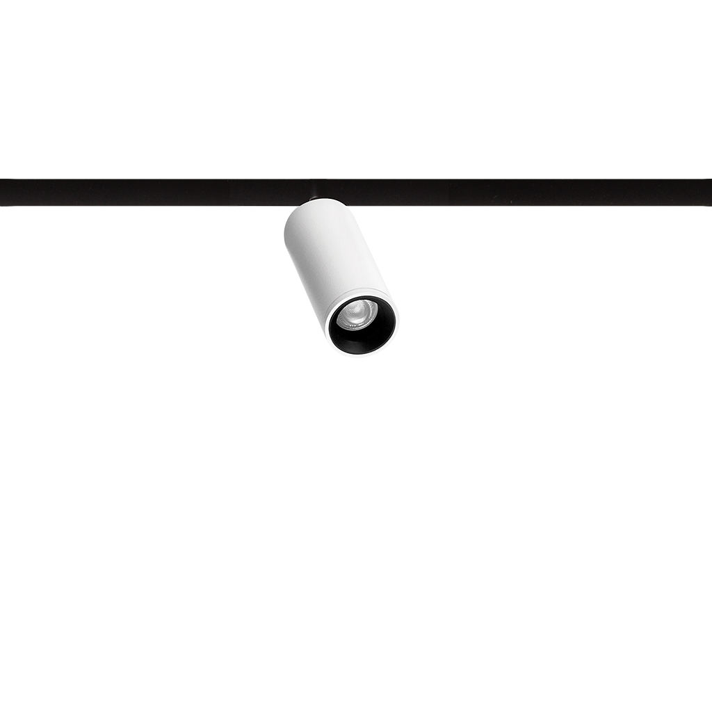 Spot Pentru Șină Arkoslight Fit 20 48V, Alb Texturat, 3500K, Dali, Unghi 12°, 2,1W, Ip20, Cri>90