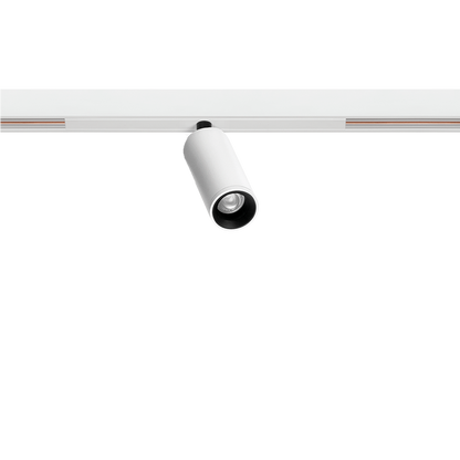 Spot Pentru Șină Arkoslight Fit 20 48V Short, Alb Texturat - Șină Albă, 3500K, Dali, Unghi 30°, 2,1W, Ip20, Cri>90