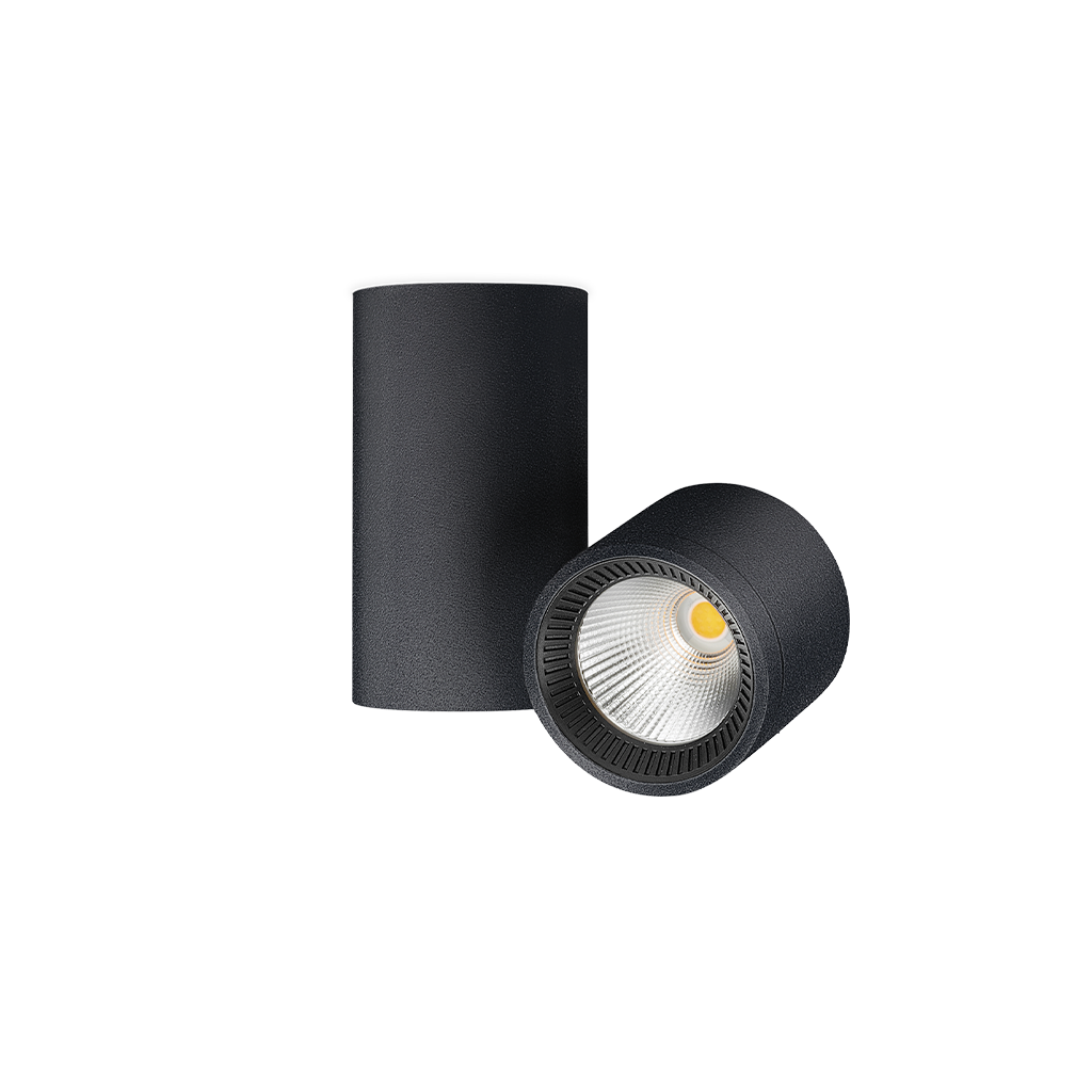 Spotlight Io Surface-Mounted, Textured Black, 3500K, Non-Dimmable, 20° Beam Angle, 4.5W, IP20, CRI>90