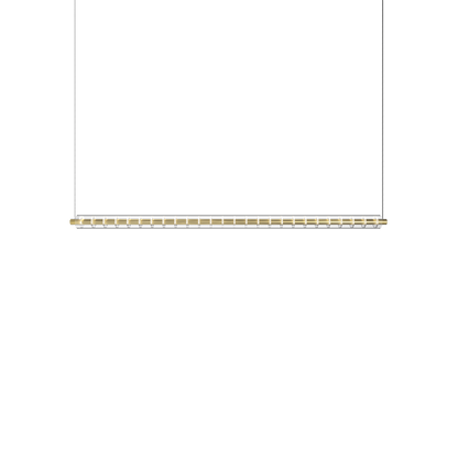 Pendant Loop 1300 Indirect Wire Trimless, Brushed Gold, 2700K, DALI, 110° Beam Angle, 24.6W, IP20, CRI>95, Max. 3 m