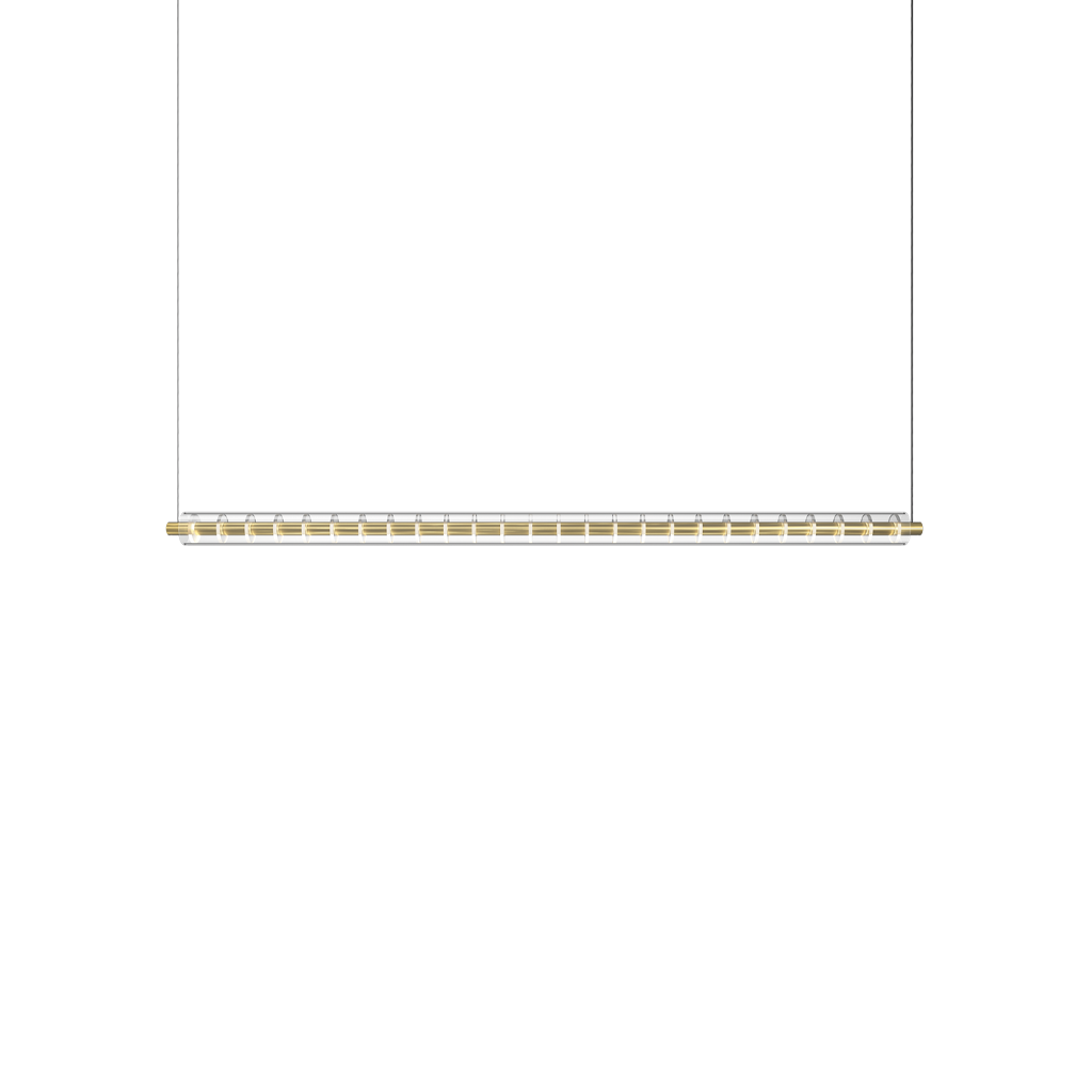 Pendul Loop 1300, Auriu Periat, 3000K, Fără Dimare, Unghi 110°, 24,6W, Ip20, Cri>95, Max. 2 M