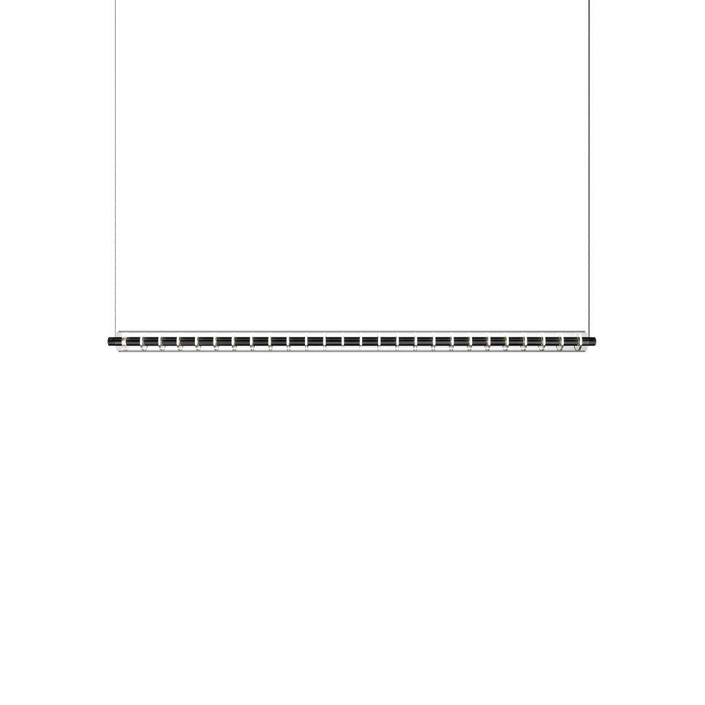 Pendant Loop 1300 Indirect, Black, 3000K, Push, 110° Beam Angle, 24.6W, IP20, CRI>95, Max. 2 m