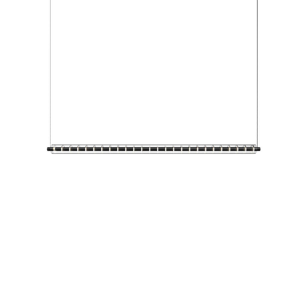 Pendant Loop 1300, Black, 3000K, Non-Dimmable, 110° Beam Angle, 24.6W, IP20, CRI>95, Max. 2 m