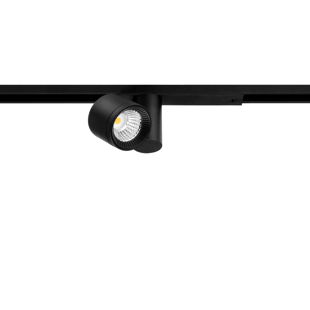 Track Spotlight Arkoslight Minimal Io Micro 24V, Textured Black, 2700K, DIM options, 54° Beam Angle, 4.7W, IP20, CRI>90