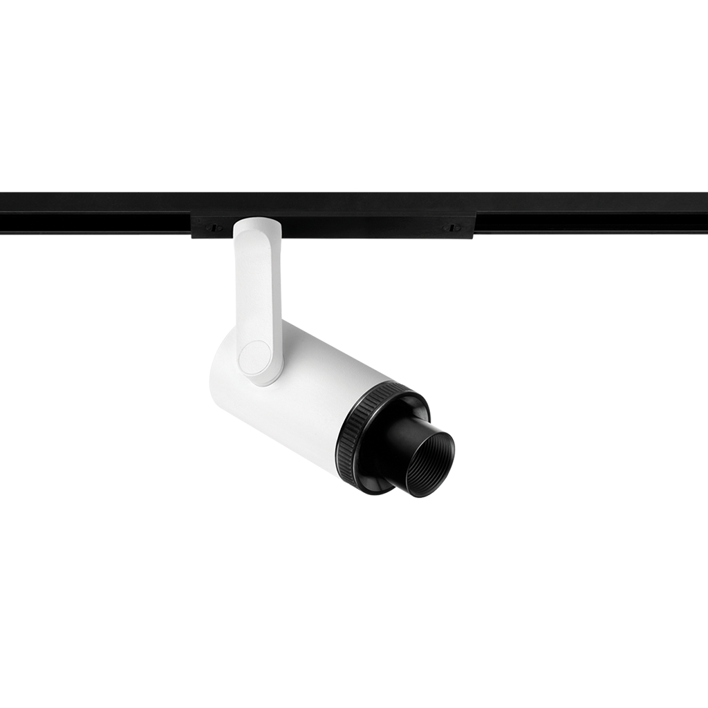 Spot Pentru Șină Arkoslight Minimal Plus Micro 24V, Alb Texturat, 3000K, Dim Options, Unghi 10°-35°, 4,7W, Ip20, Cri>90