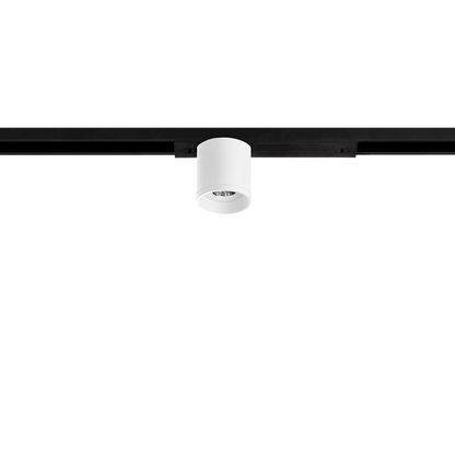 Track Spotlight Arkoslight Minimal Top Micro 24V, Textured White, 2700K, DIM options, 19° Beam Angle, 2.1W, IP20, CRI>90