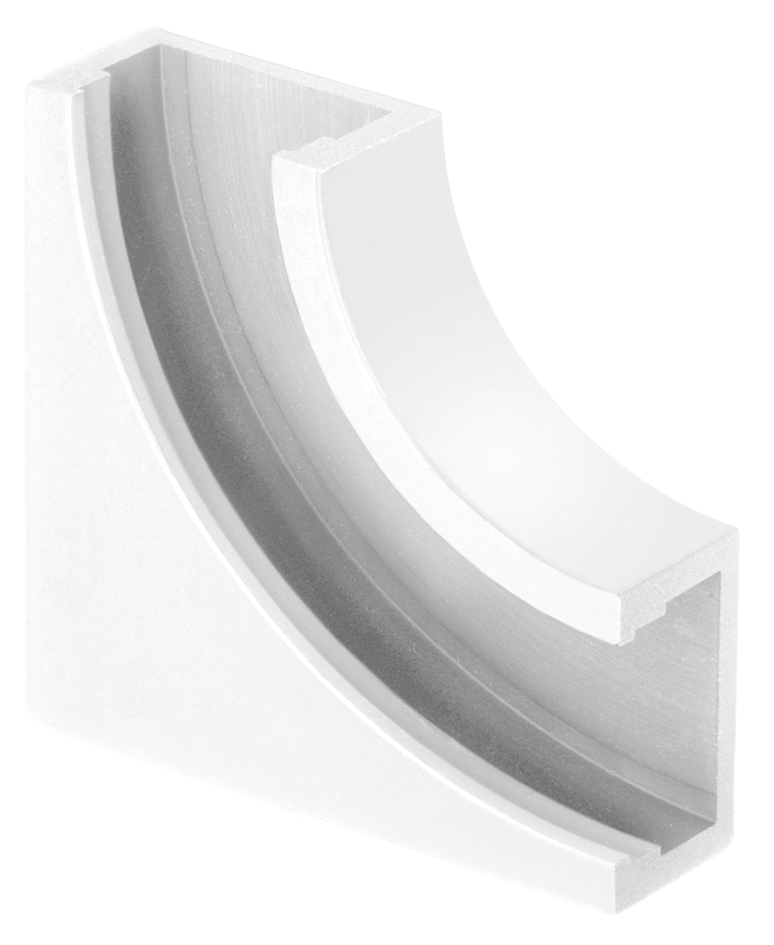 Track Accessory Arkoslight Minimal Track 24V 90º Corner 1 Plane Textured White
