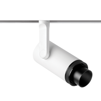 Track Spotlight Arkoslight Plus 48V, Textured White - White Track, 4000K, DALI, 12°-51° Beam Angle, 18W, IP20, CRI>90