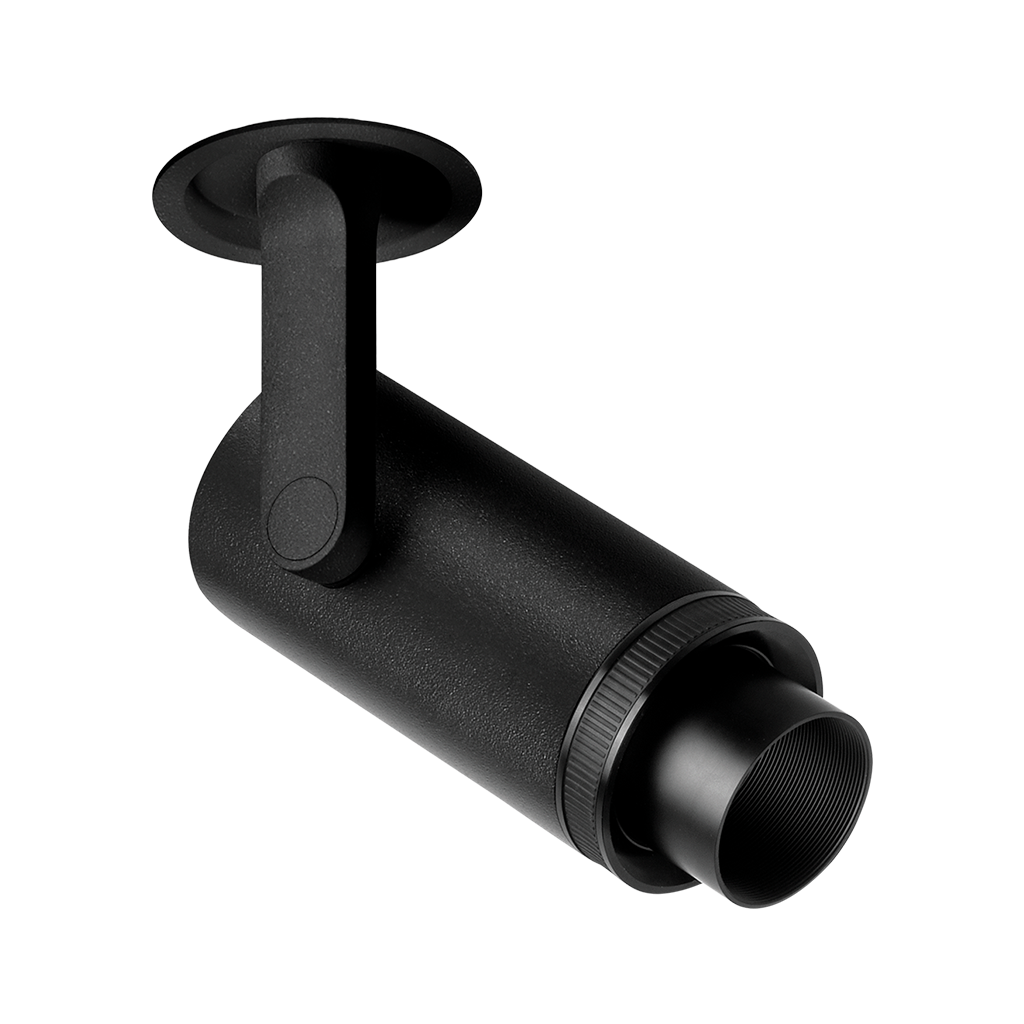 Spotlight Plus Recessed, Textured Black, 3000K, Non-Dimmable, 12°-51° Beam Angle, 18W, IP20, CRI>90