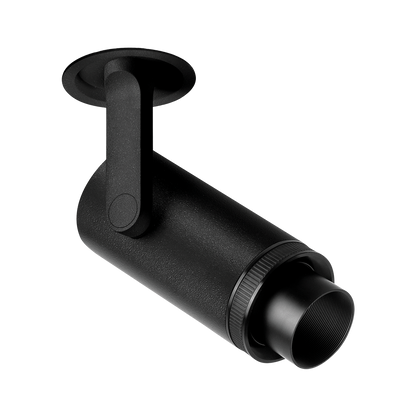 Spot Plus Incastrat, Negru Texturat, 2700K, Push, Unghi 12°-51°, 18W, Ip20, Cri>90