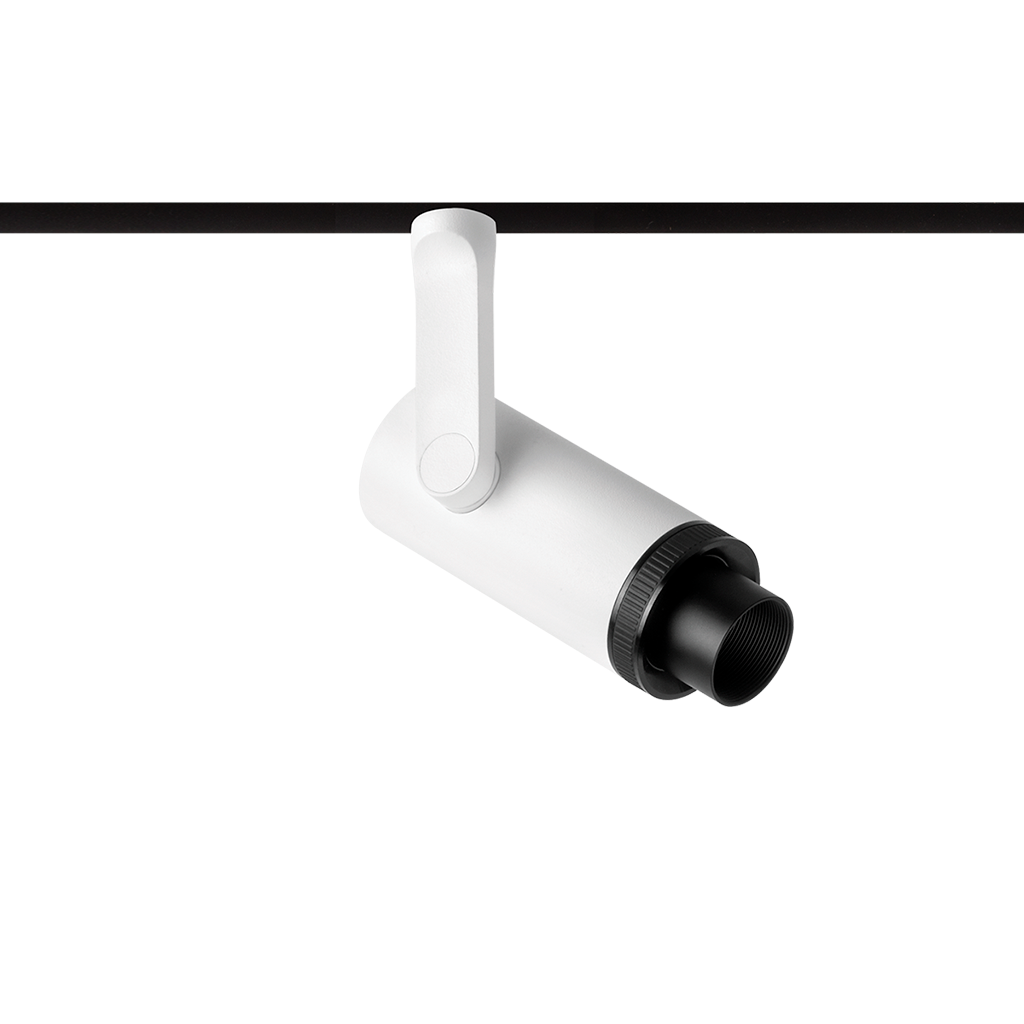 Spot Pentru Șină Arkoslight Plus Mini 48V, Alb Texturat, 2700K, Dali, Unghi 10°-41°, 6,5W, Ip20, Cri>90